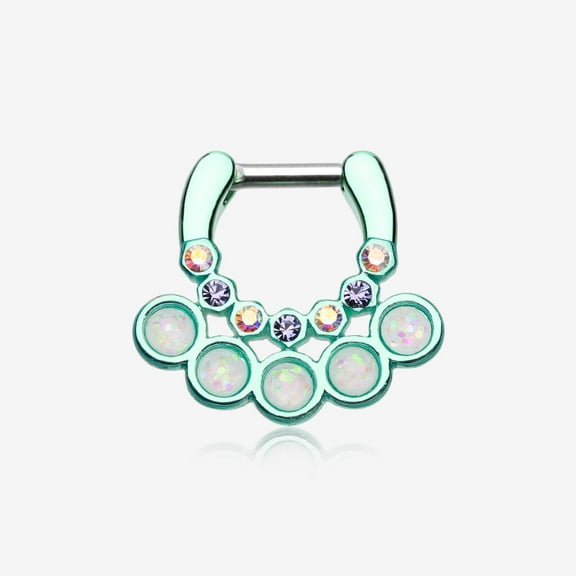 Colorline Opal Aureole Gemina Septum Clicker