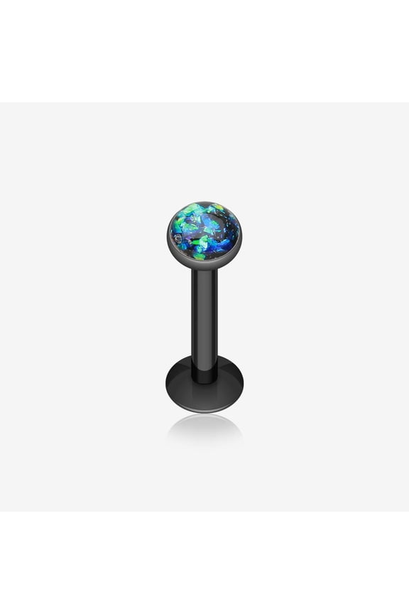 Colorline Opal Glitter Shower Dome Steel Labret