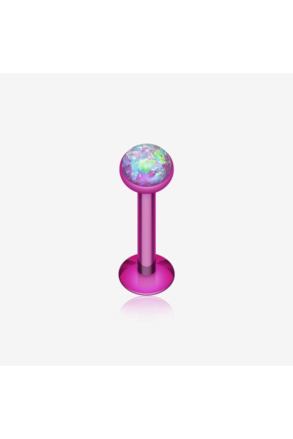 Colorline Opal Glitter Shower Dome Steel Labret