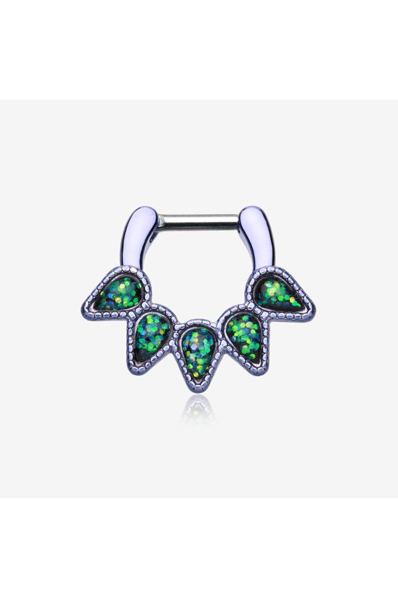 Colorline Opal Quinary Spear Septum Clicker