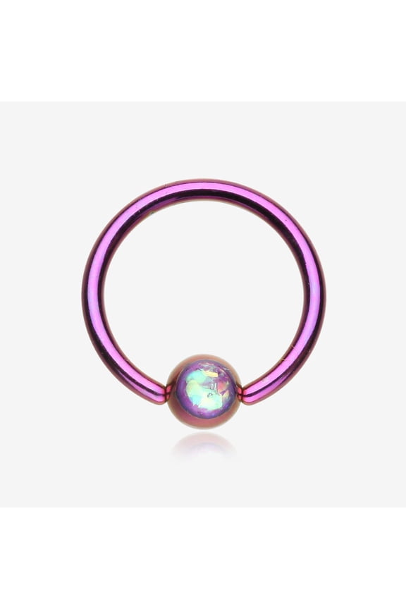 Colorline Opalescent Sparkle Captive Bead Ring