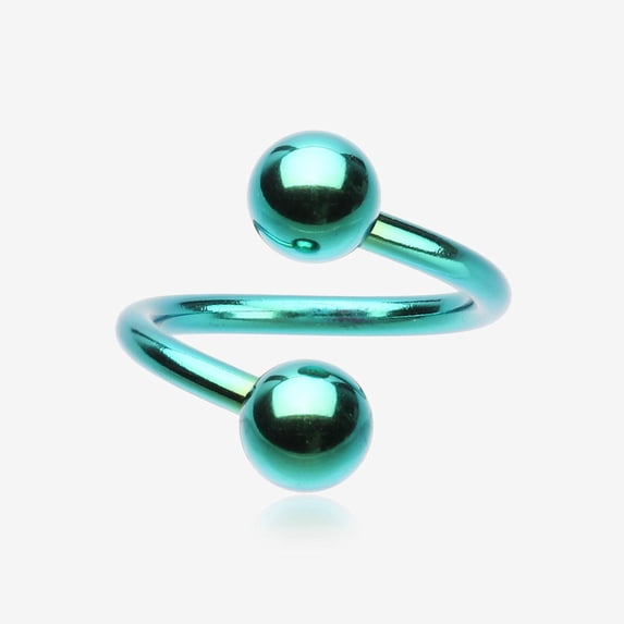 Colorline PVD Twist Spiral Ring