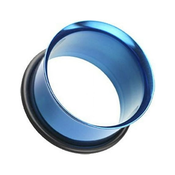 Colorline Single Flared Ear Gauge Tunnel Plug Earrings