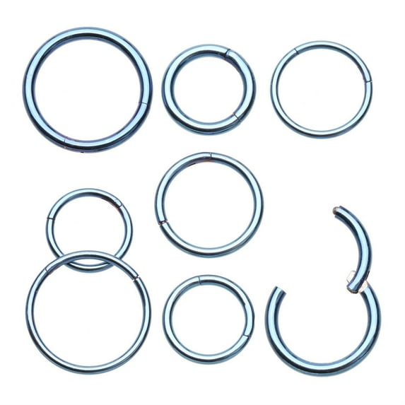 Colorline Steel Seamless Hinged Clicker Hoop Ring