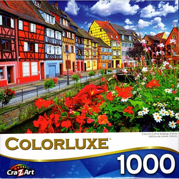 Colorluxe 1000 Piece Puzzle - Colorful Colmar Buildings, France