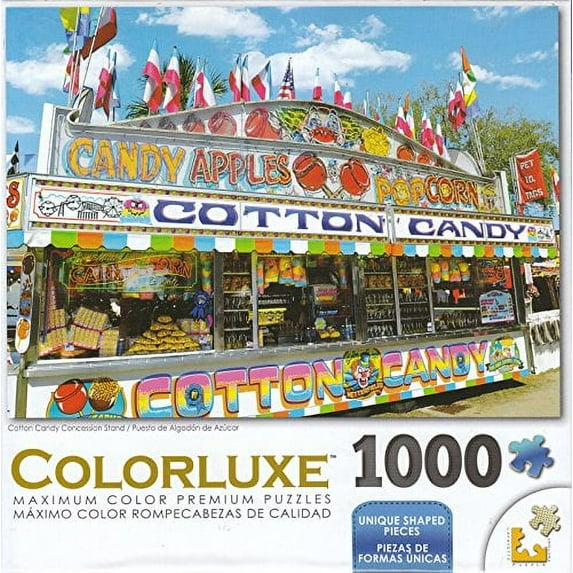 Colorluxe 1000 Piece Puzzle - Cotton Candy Concession Stand By Dennis MacDonald