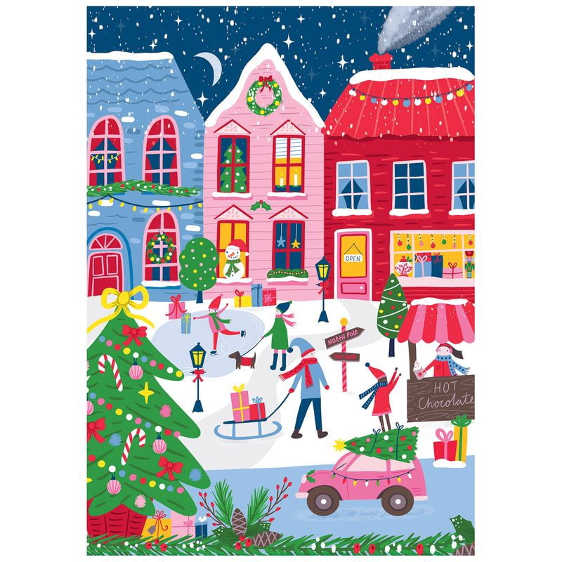 Colorluxe 300pc christmas town scene
