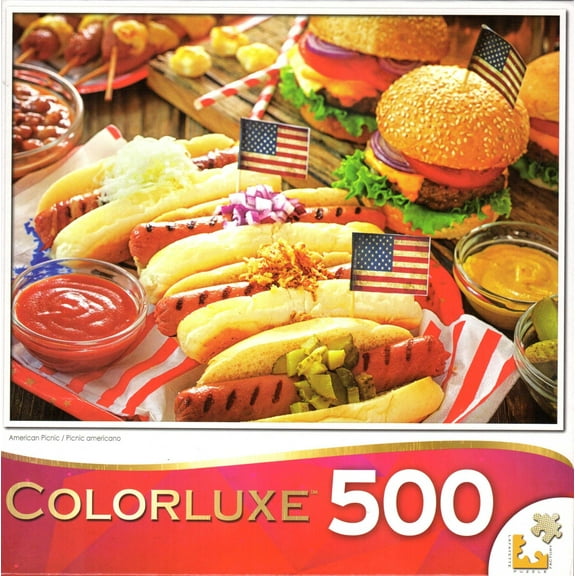 Colorluxe 500 Piece Puzzle - American Picnic