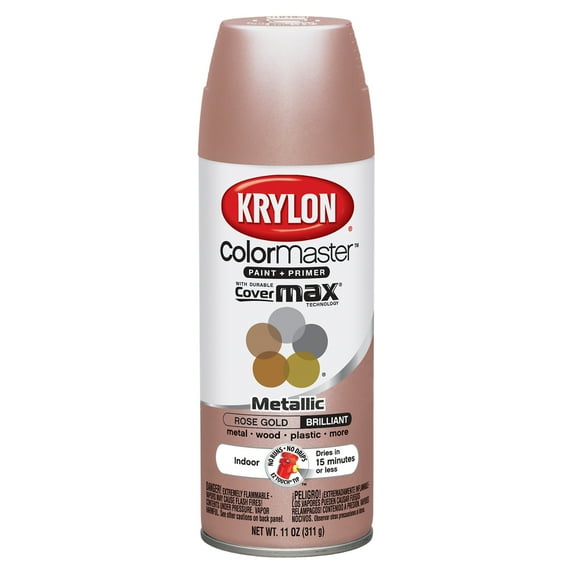 Colormaster Indoor/Outdoor Aerosol Paint 12oz-Rose Gold