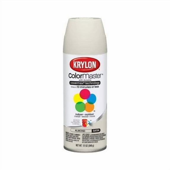 Colormaster Indoor/Outdoor Aerosol Paint 12oz-Satin Almond
