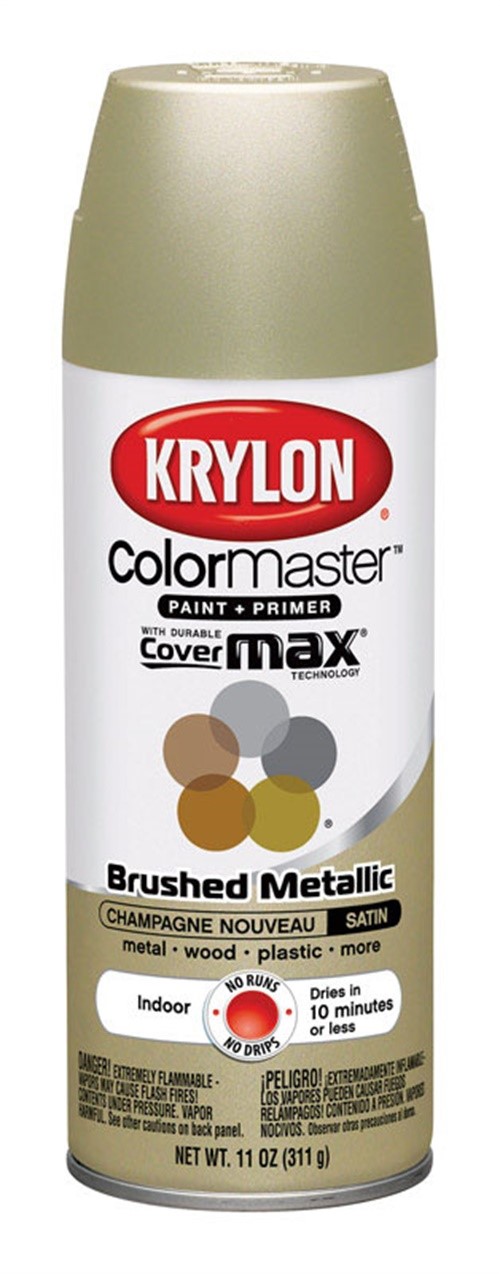 Colormaster Indoor/Outdoor Aerosol Paint 12oz-Satin Champagne Nouveau - image 1 of 2