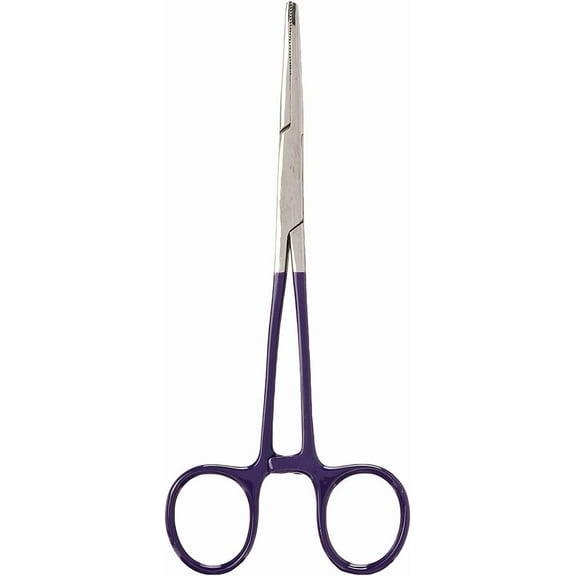 Colormate Stainless Steel Kelly Forceps, Purple