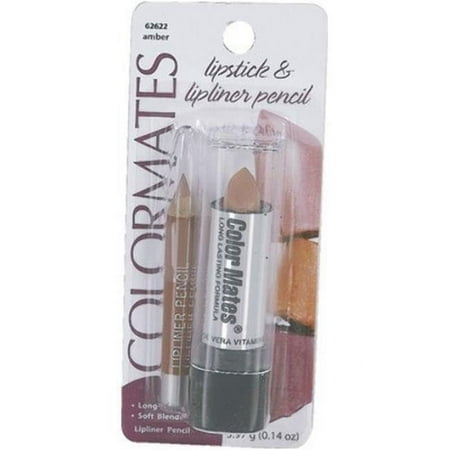 Colormates Lip And Liner Pencil Amber, Pack Of 4