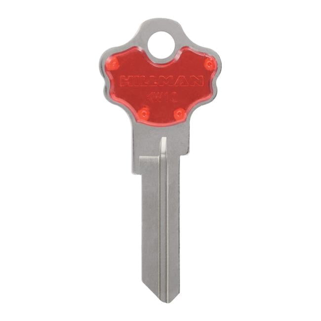 Solid Red Key Card Colorplus Traditional Key House & Office Blank Single Sided Universal ...