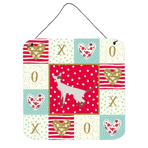 Colorpoint Shorthair Cat Love Wall or Door Hanging Prints Red