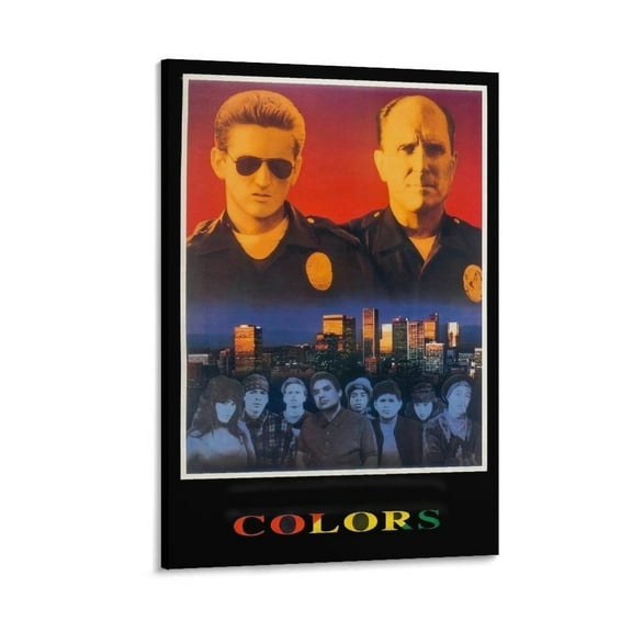 Colors 1988 Film Poster (1) Wall Art Poster Scroll Canvas Painting Picture Living Room Decor Home 16x24inch(40x60cm)