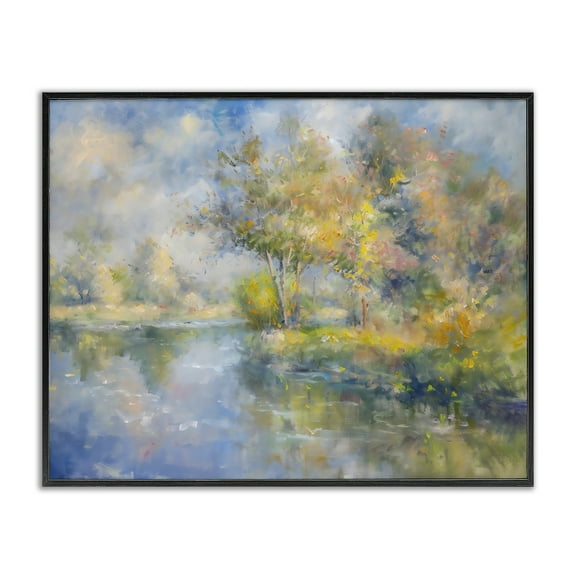 Stupell Industries Colors By The Water Black Framed Giclee Art, design by Creative Studio, 11 x 14