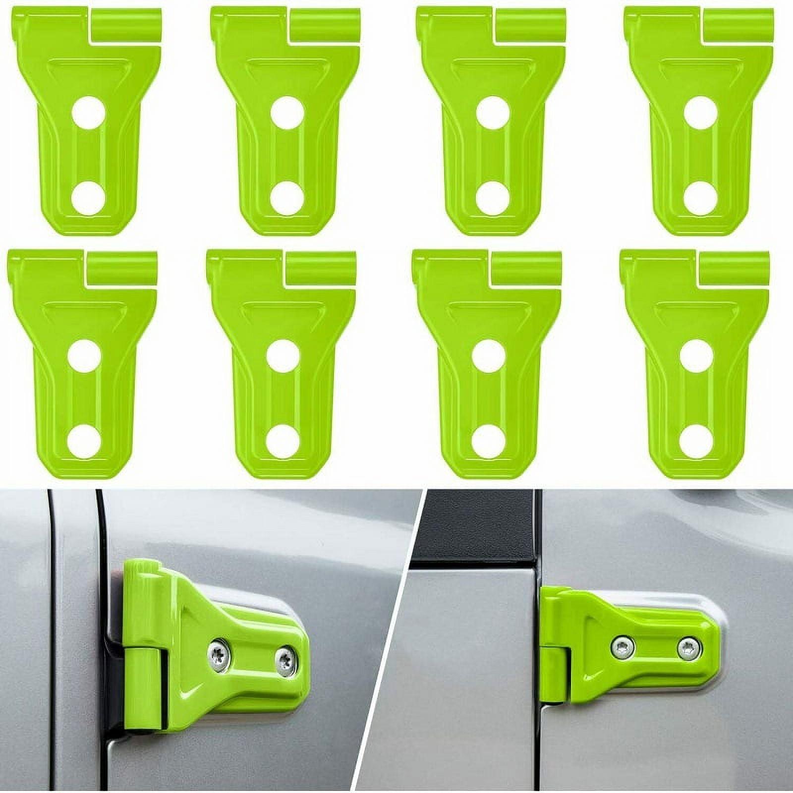 Colors Car Door Hinge Decorative Cover Fit for Jeep Wrangler JL JLU & Gladiator JT ABS Trim Exterior Accessories 2018-2021