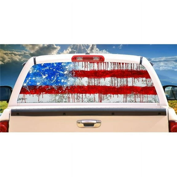 Colors Dont Run Rear Window Graphic Truck View Thru Vinyl Back Decal