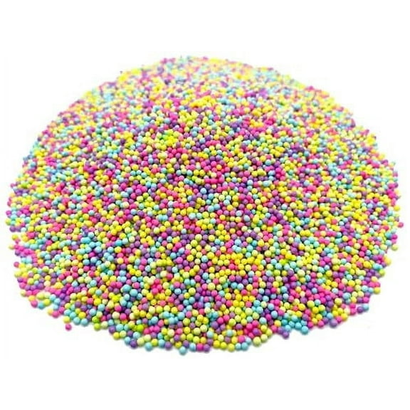Colors of the Garden Pastel Nonpareils - 12 Oz Resealable Standup Candy Bag - Nonpareils in Pastel Colors - Yellow, Pink, Green, Lavender - Bulk Sprinkles for Baking and Decorations