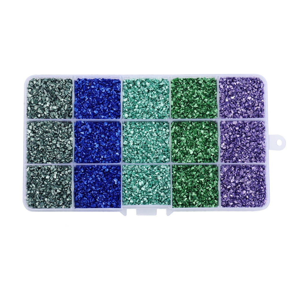 Glitter Irregular Glass Chips DIY Crafts Jewelry Making Filling Decorative Crystal UV Resin Mold Coaster Filler