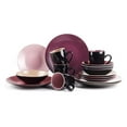 thumbnail image 1 of Colors Life 16pc Dinnerware Set - Very Berry, Stoneware, 4 Assorted Colors, Dishwasher Safe, Microwave Safe, Service for 4, 1 of 7