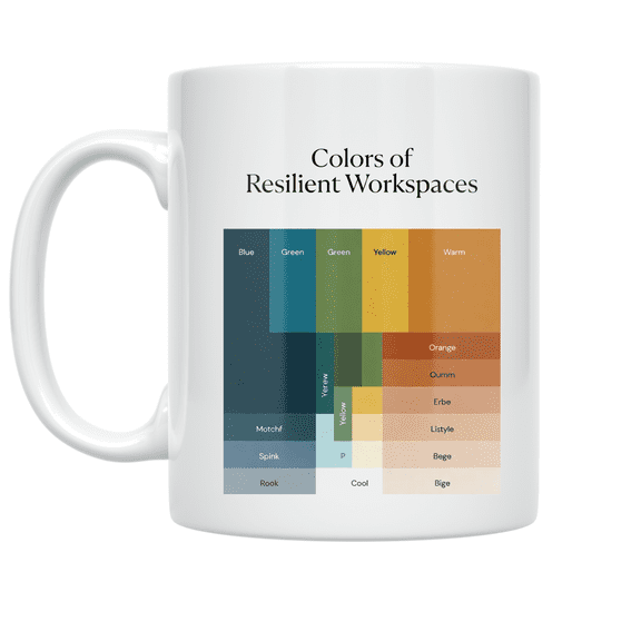 Colors of Resilient Workspaces - Home Office Enthusiast - 11 oz Ceramic Coffee Mug