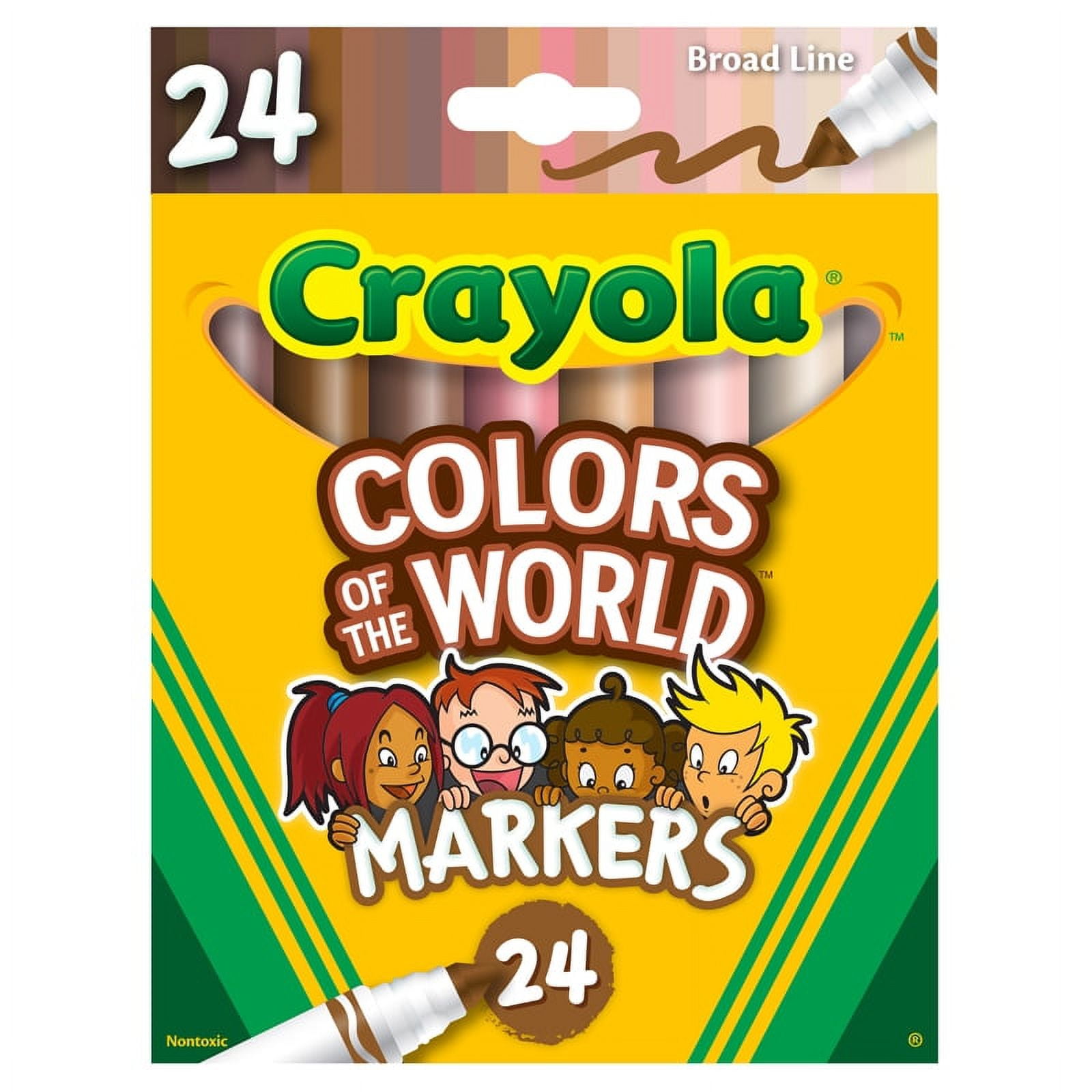 Walmart Ebensburg - Crayola Colors of the World crayons, markers and  colored pencils contain 24 new colors that represent people of all over the  world! 🌍✌🏻✌🏼✌🏽✌🏾✌🏿