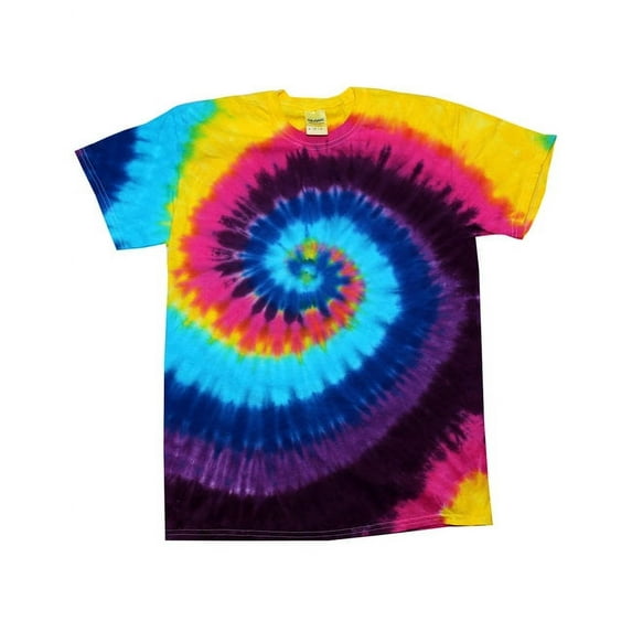 Colortone 100% Cotton Tie Dye T-Shirt for Kids 14-16, Large, Carnival