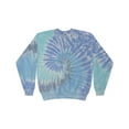 thumbnail image 1 of Colortone B10802253 Tie-Dyed Fleece Crewneck Sweatshirt, Lagoon - Small, 1 of 1