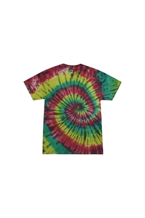 Festival Tie Dye Burnout T-Shirts Adult Unisex Men Cotton