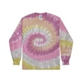 thumbnail image 1 of Colortone Mens Tie-Dyed Long Sleeve T-Shirt, M, Desert Rose-0, 1 of 5