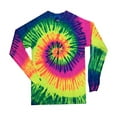 thumbnail image 1 of Colortone Boy's Multi Color Tie Dye Long Sleeve T-Shirt - T2001Y, 1 of 2