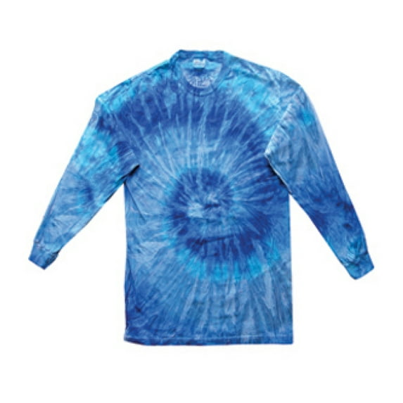 Colortone Boy's Multi Color Tie Dye Long Sleeve T-Shirt - T2001Y