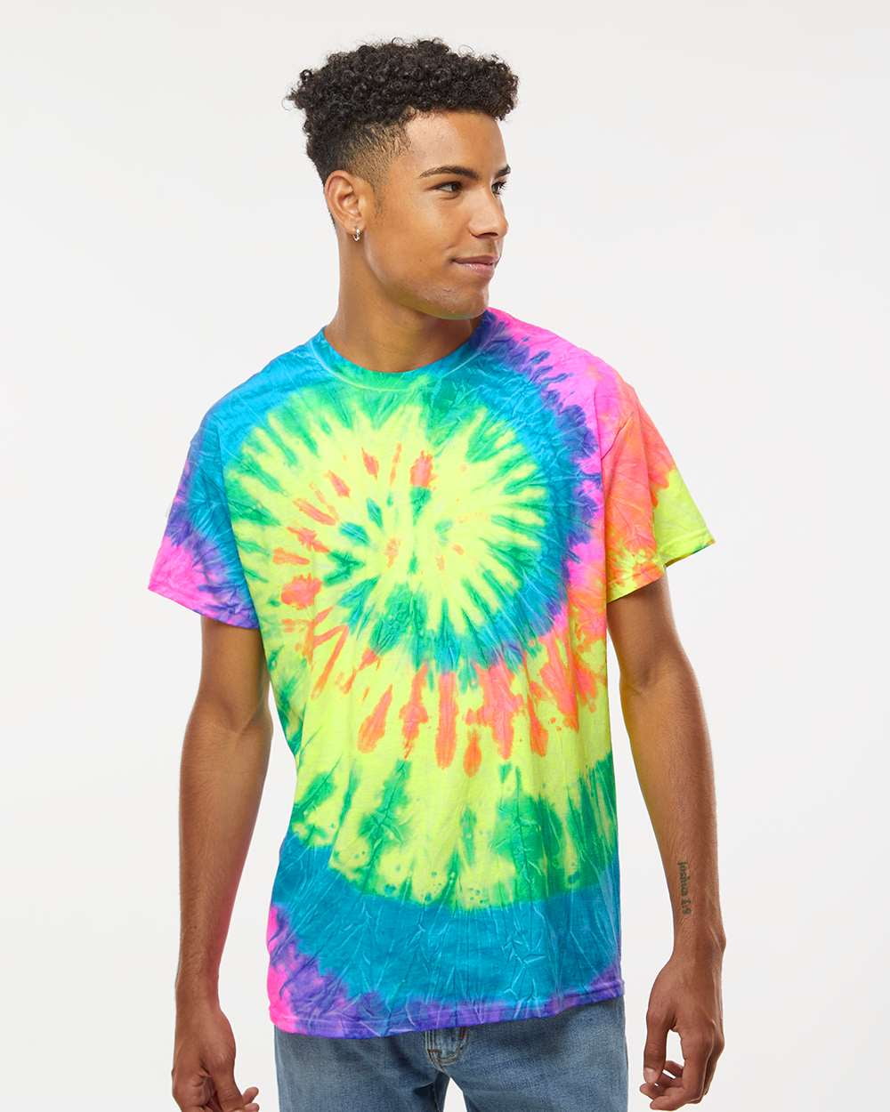 reverse tie dye gray shirt