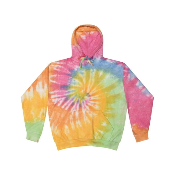 Colortone Tie Dye Cloud Fleece Hoodie for Women and Men, Eternity, 3X-Large