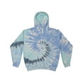 thumbnail image 1 of Colortone Tie Dye Cloud Fleece Hoodie for Women and Men, Glacier, X-Large, 1 of 5