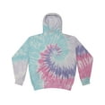 thumbnail image 1 of Colortone Tie Dye Cloud Fleece Hoodie for Women and Men, Unicorn, 2X-Large, 1 of 5
