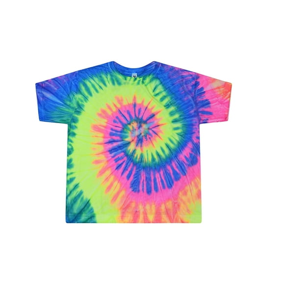 Colortone Tie Dye Cropped T-Shirts Women Sizes XS to XL Casual Cotton