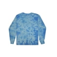 thumbnail image 1 of Colortone Tie-Dye Crystal Wash Long Sleeve T-Shirts Men Adult S to 3XL Plain Colors, 1 of 5