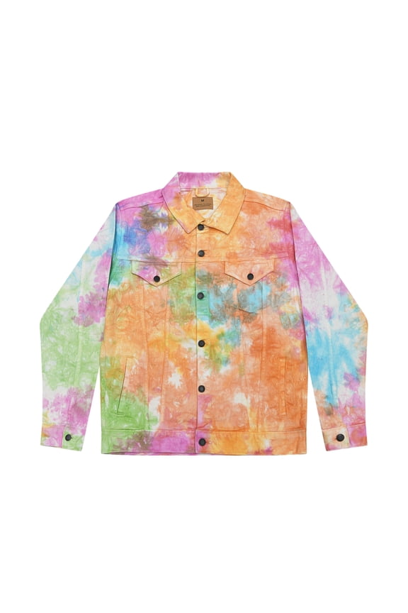 Tie-Dye Denim Jacket Unisex Men Women Adult S to 2XL Handmade
