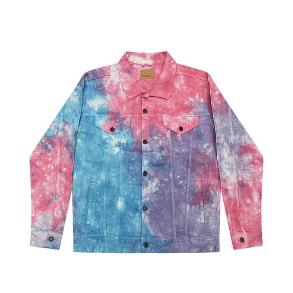 Colortone Tie-Dye Denim Jacket Unisex Men Women Adult S to 2XL Handmade