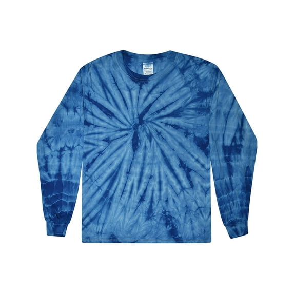 Colortone Tie Dye Long Sleeve Shirt Kids Juniors Sizes XS to L