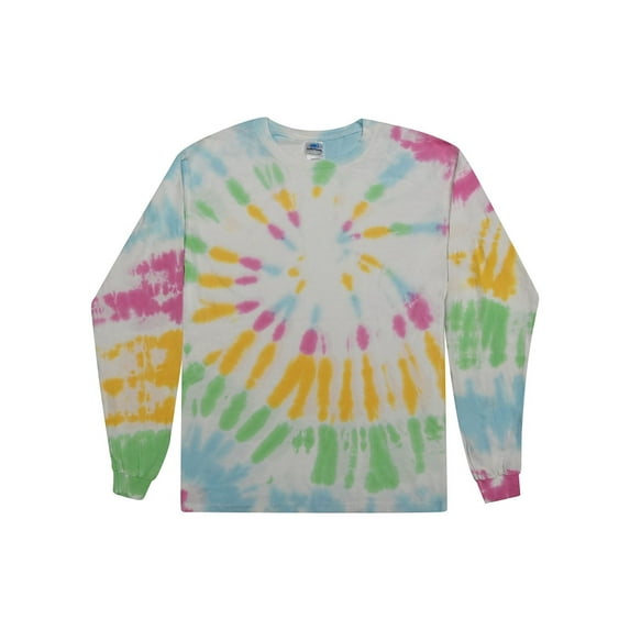 Colortone Tie-Dye Long Sleeve Shirts Juniors Sizes XS to L