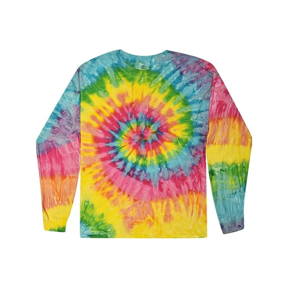 Colortone Tie-Dye Long Sleeve Shirts Juniors Sizes XS to L