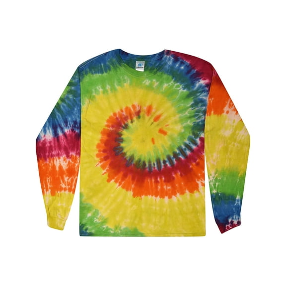 Colortone Tie-Dye Long Sleeve Shirts Juniors Sizes XS to L