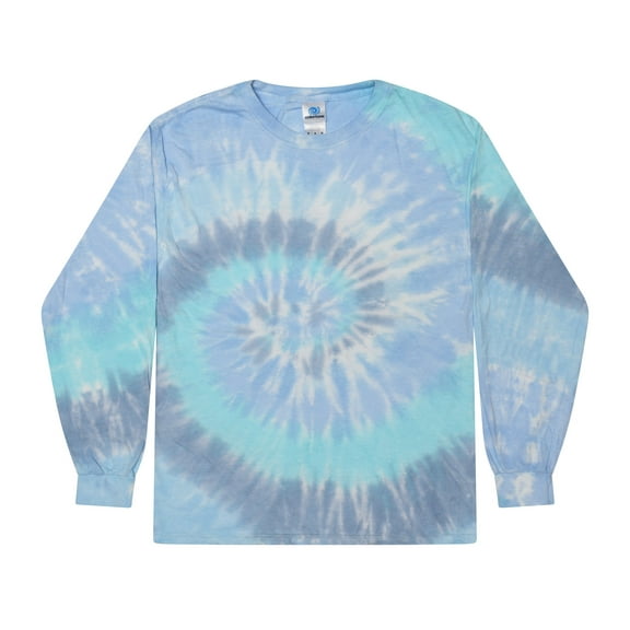 Colortone Tie-Dye Long Sleeve T-Shirts Men Adult S to 3XL