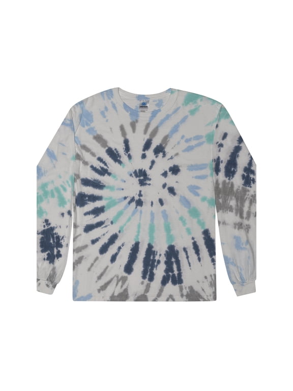 Tie-Dye Long Sleeve T-Shirts Men Adult S to 3XL