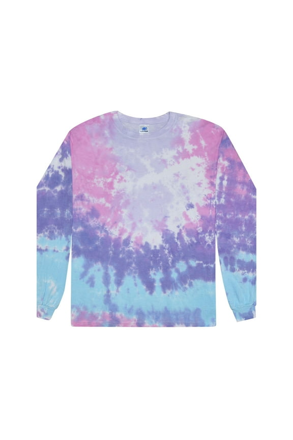 Tie-Dye Long Sleeve T-Shirts Men Adult S to 3XL