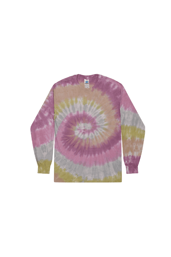 Tie-Dye Long Sleeve T-Shirts Men Adult S to 3XL